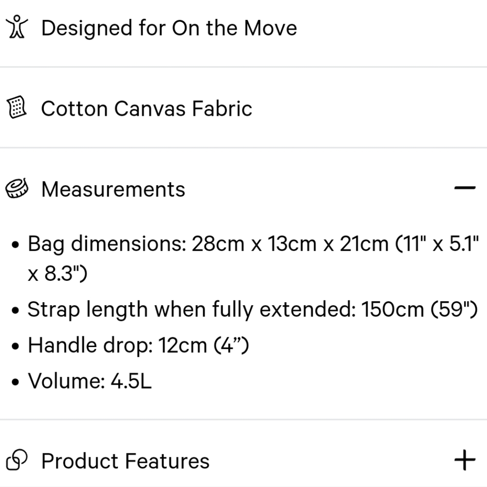 NEW w/ tag Lululemon Two Tone Canvas Tote Bag 4.5L Anchor / Light Ivory / Black - Picture 8 of 13
